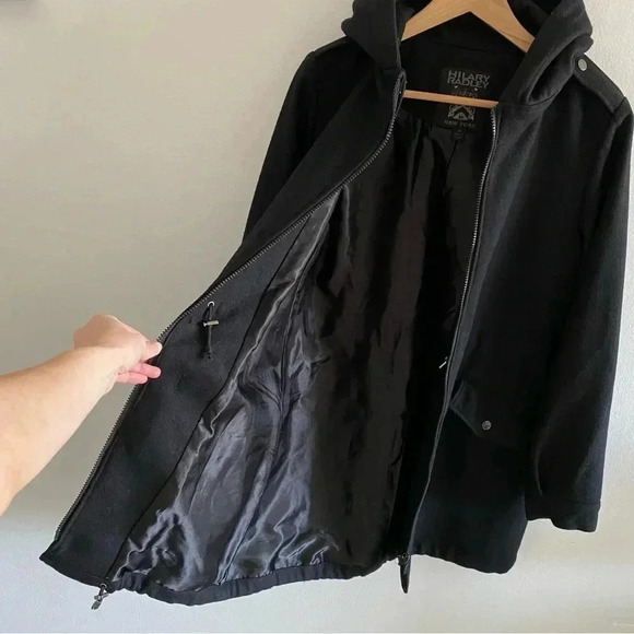 HILARY RADLEY Wool blend parka Sz Small - Picture 4 of 7